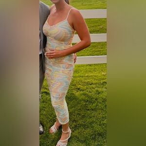 Multicolor Striped Women's Dress